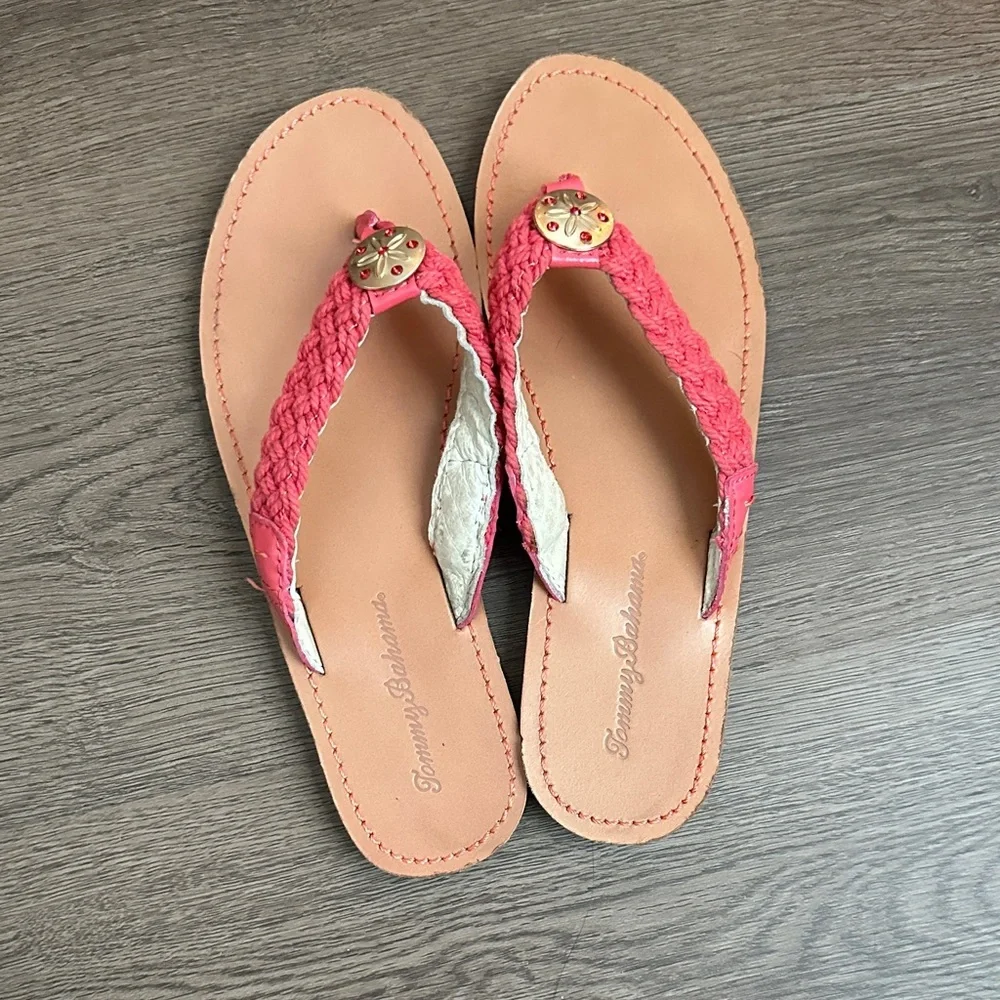 Tommy Bahama Women's Red Braided Sandals